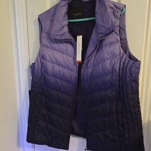 Talbots Women's Ombre Purple Quilted Vest